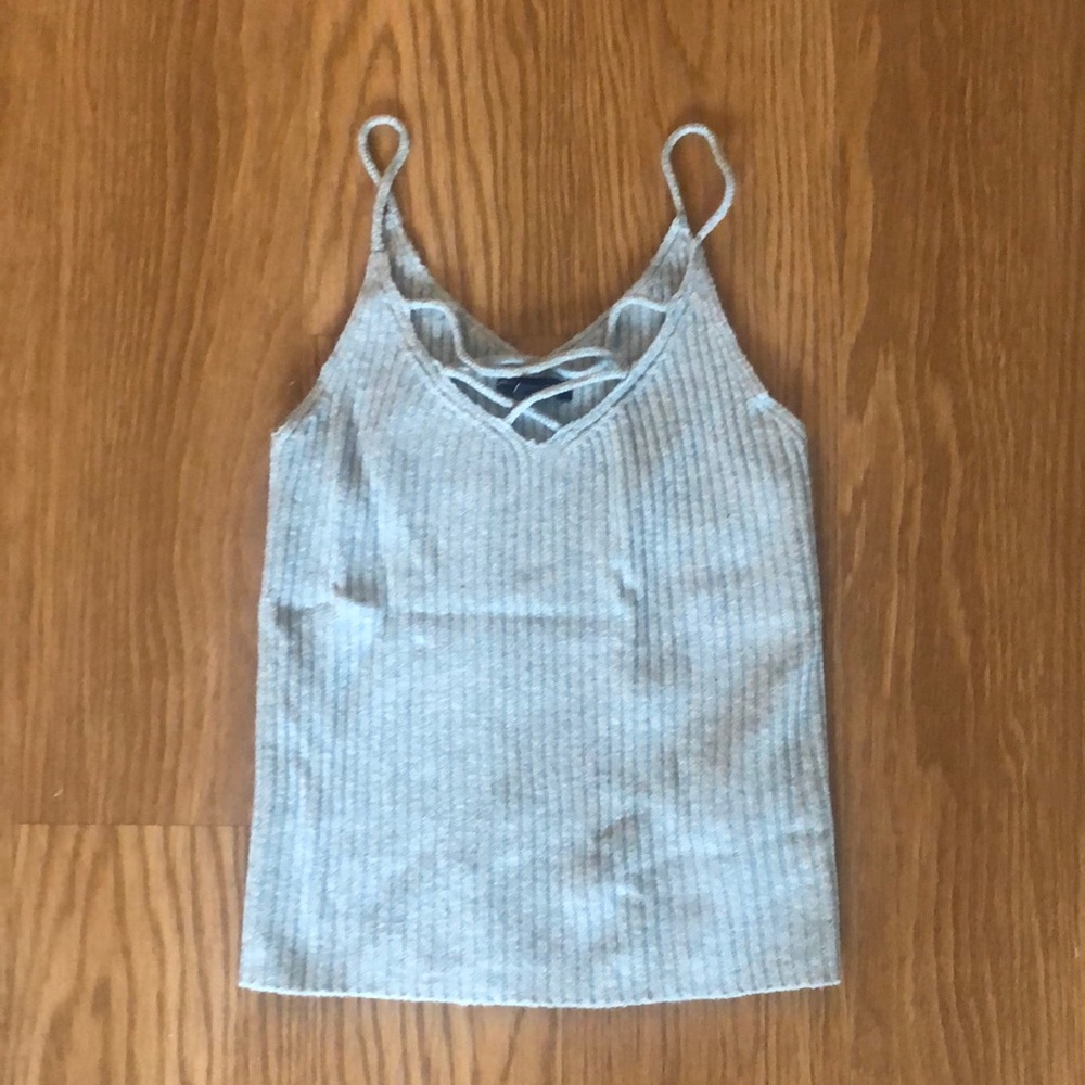 Cross cross knit tank